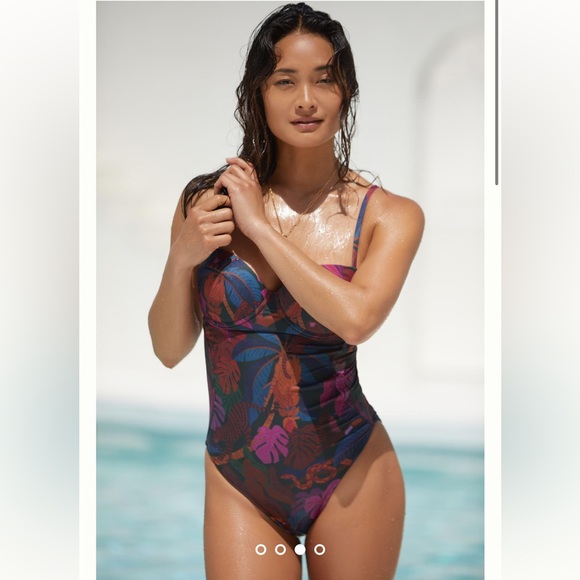 NWOT Farm Rio Sweetheart One-Piece Swimsuit XS - Picture 3 of 9